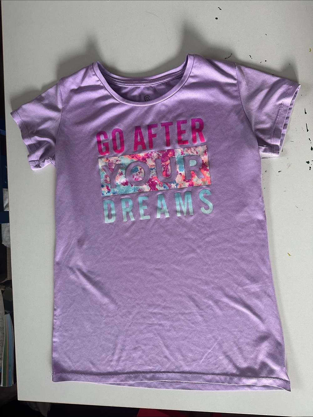 Champion Lavender 'Go After Your Dreams' Graphic Tee